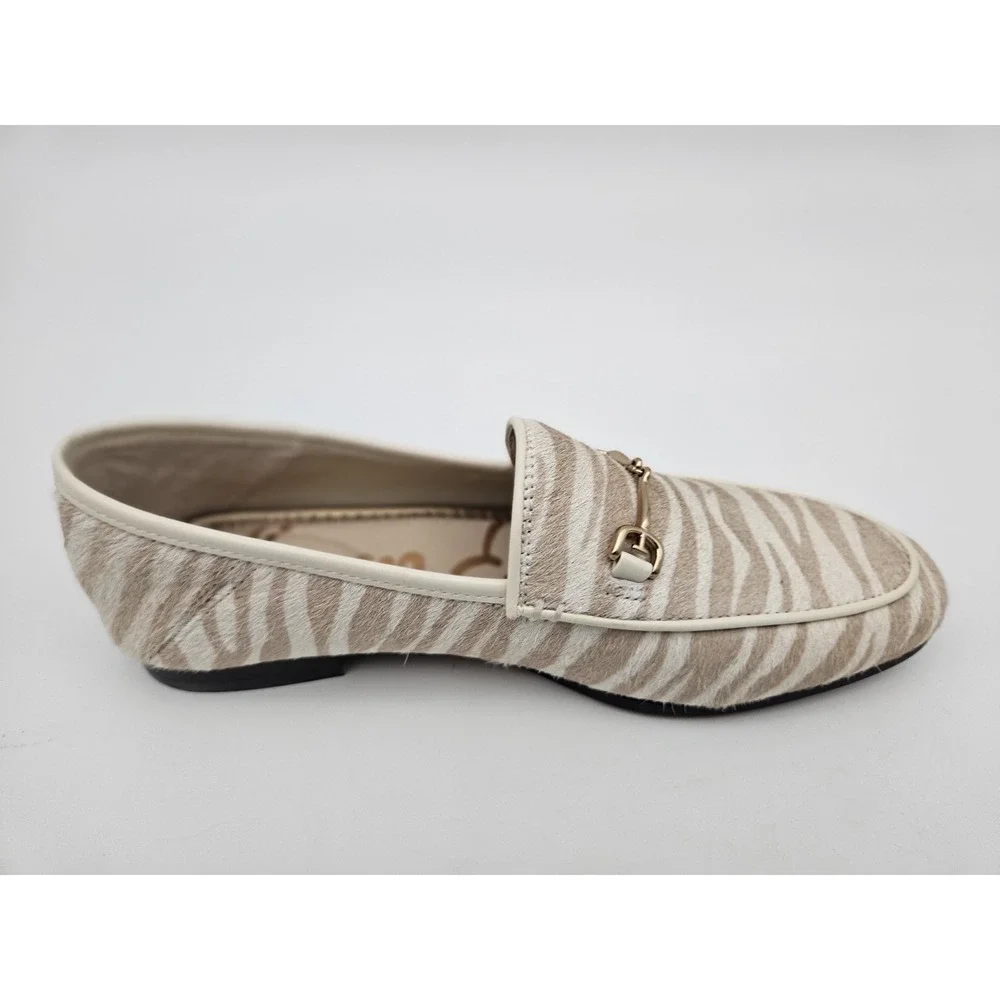 Sam Edelman Loraine Bit Loafer Taupe Zebra Color Womens 6.5 M - Picture 11 of 12
